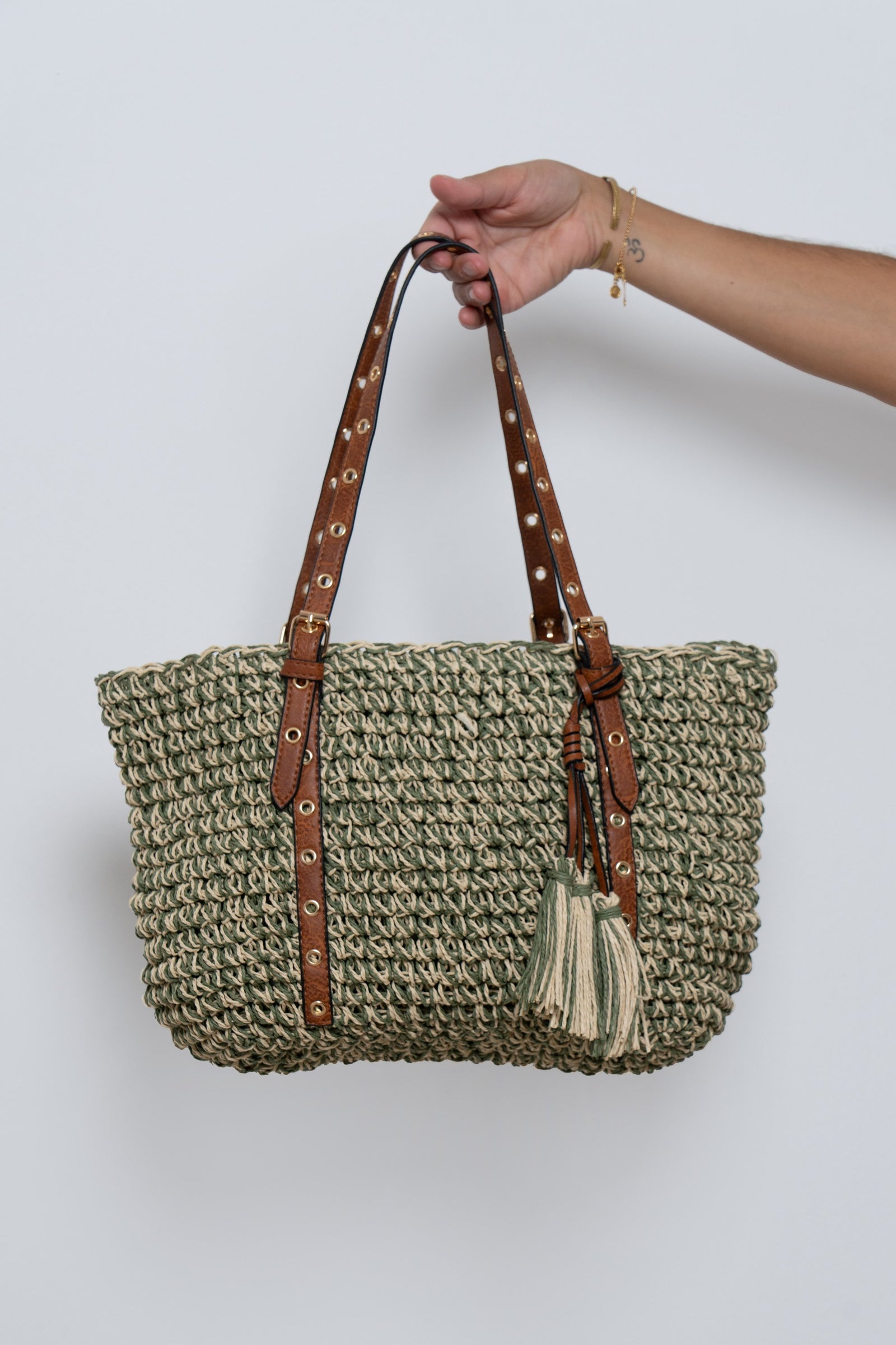 Bolso Rafia Verde