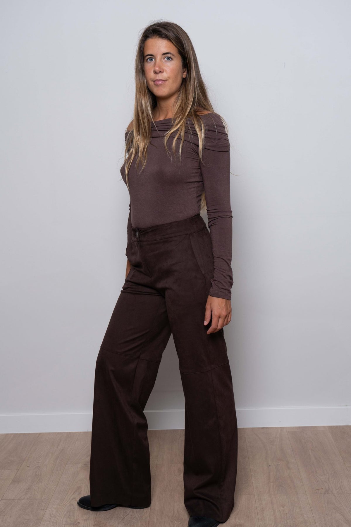 Pantalón Ante Choco