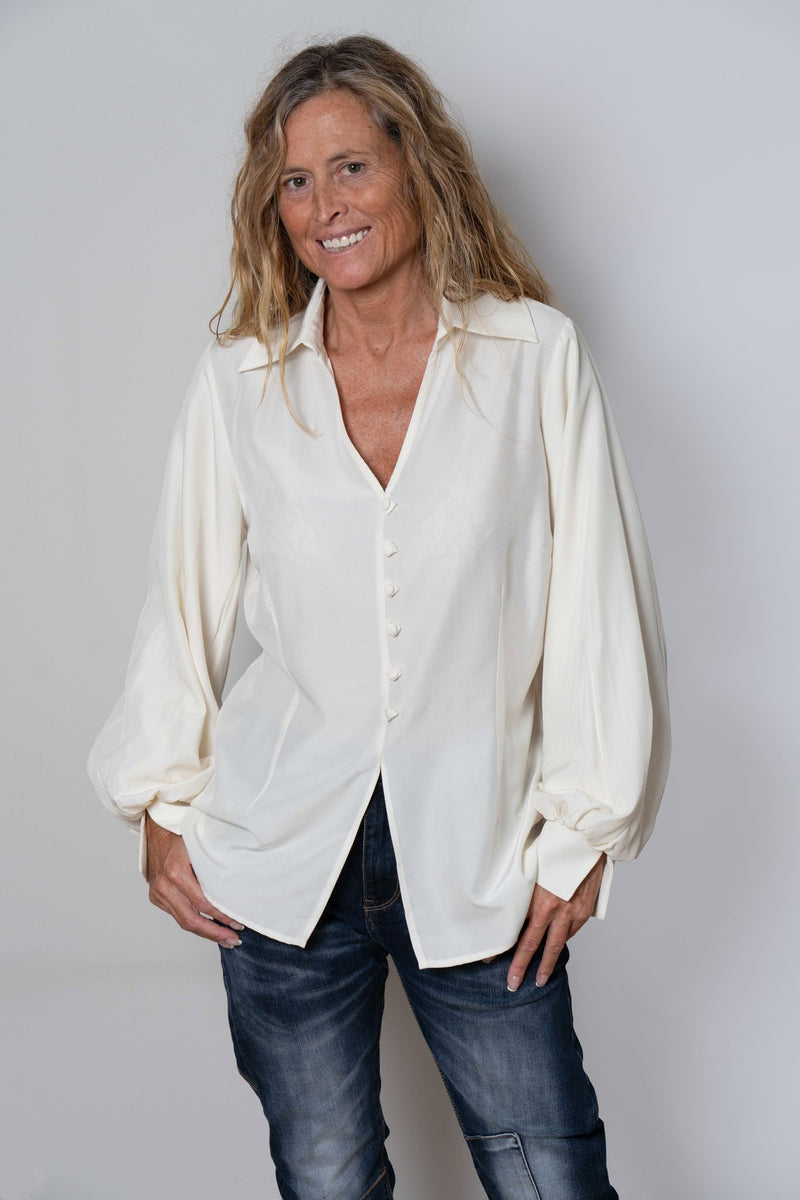 Blusa Blanco Roto