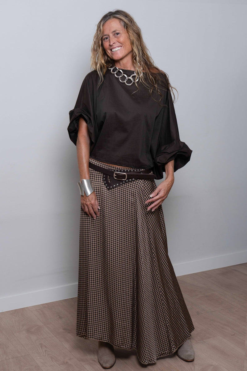 Blusa Cerrada Marrón
