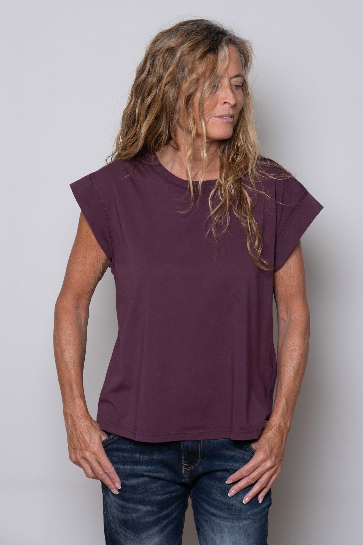 Camiseta Básica Granate